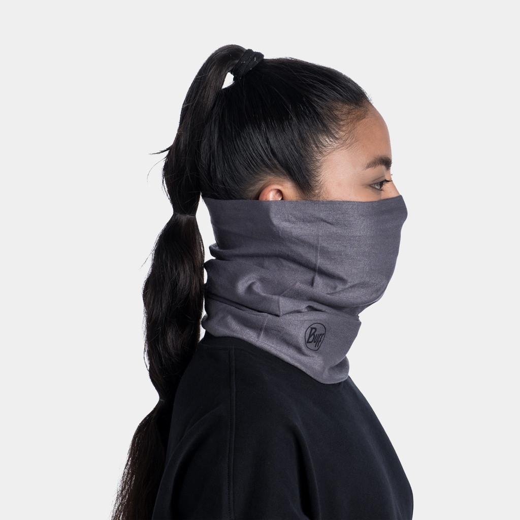 Thermonet Neckwarmer Solid Grey Castlerock
