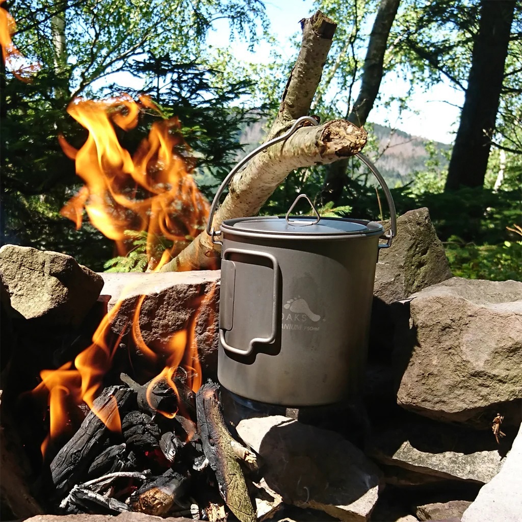 Titanium 750ml Pot With Bail Handle