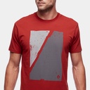 Block Print Mountain Tee Red Rock