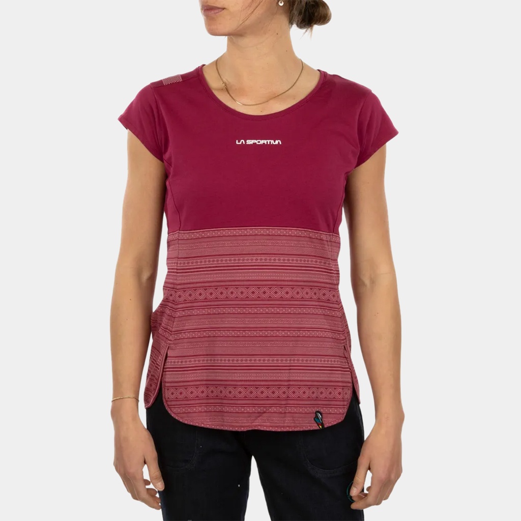 Lidra T-Shirt Women Red Plum