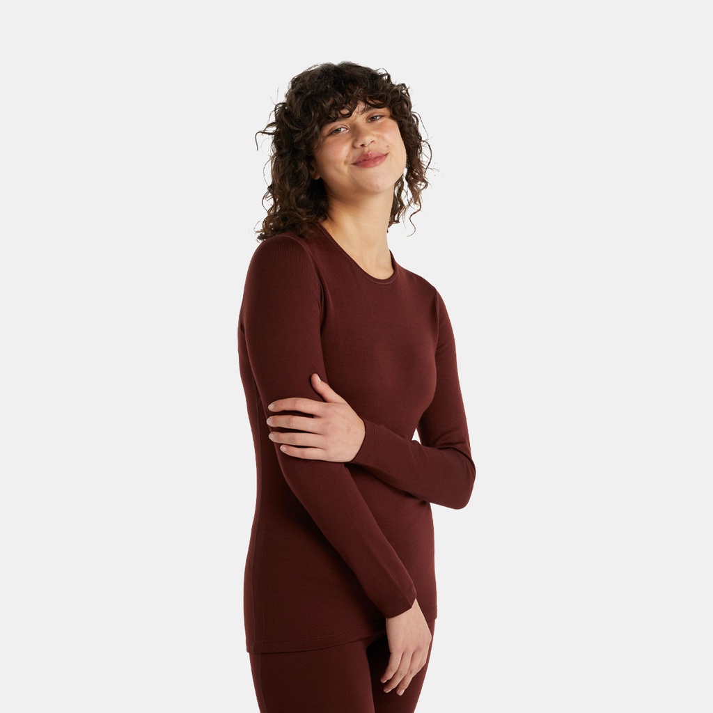 Tech Long Sleeves Crewe 260 Women Espresso