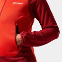 Heuberg Hoody Polartec Fleece Jacket Women (2023) Poinciana / Red Dahlia