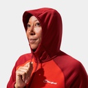 Heuberg Hoody Polartec Fleece Jacket Women (2023) Poinciana / Red Dahlia