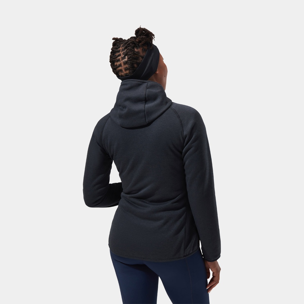 Heuberg Hoody Polartec Fleece Jacket Women (2023) Black / Grey