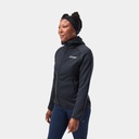 Heuberg Hoody Polartec Fleece Jacket Women (2023) Black / Grey