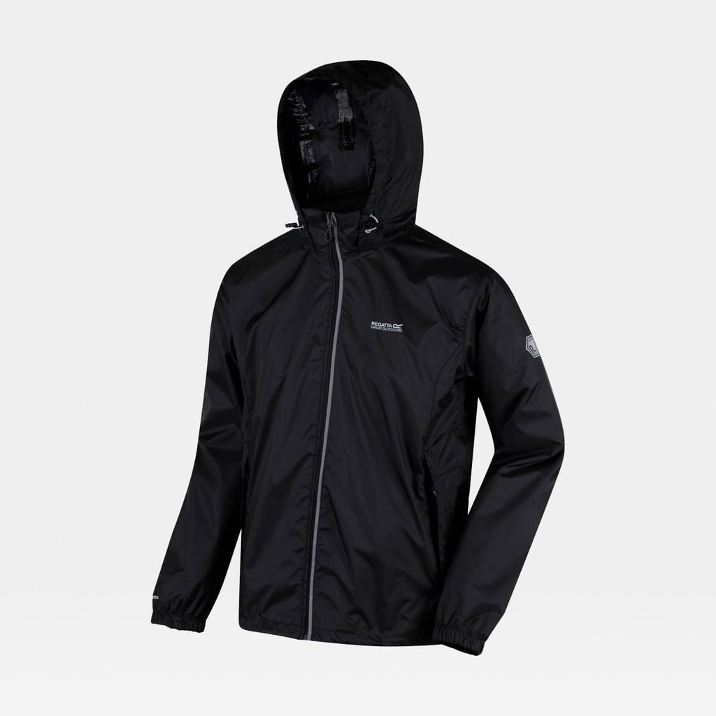 Lyle IV Waterproof Jacket with Concealed Hood Black