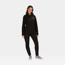  Sweetheart Half Zip Lightweight Fleece Women Black / Blackcurrant