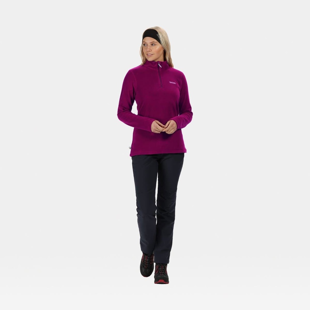 Sweetheart Half Zip Lightweight Fleece Women Dark Cerise