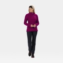 Sweetheart Half Zip Lightweight Fleece Women Dark Cerise