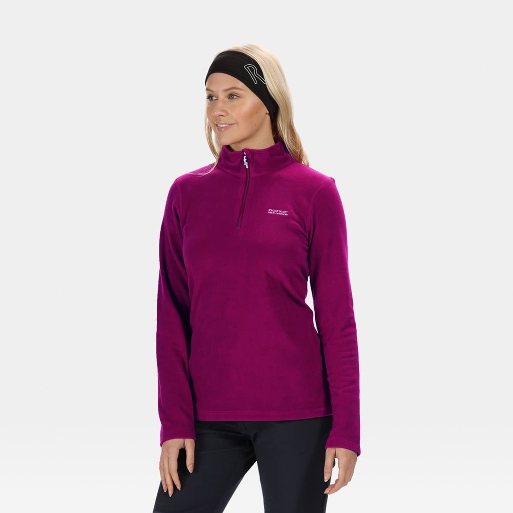 Sweetheart Half Zip Lightweight Fleece Women Dark Cerise