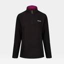  Sweetheart Half Zip Lightweight Fleece Women Black / Blackcurrant