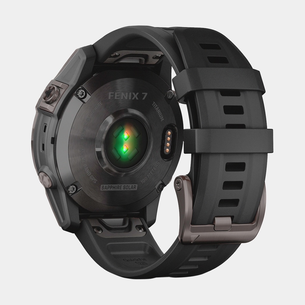 Fenix 7 Sapphire Solar (2022) Carbon Gray DLC Titanium w/ Black Band