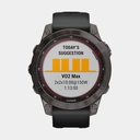 Fenix 7 Sapphire Solar (2022) Carbon Gray DLC Titanium w/ Black Band