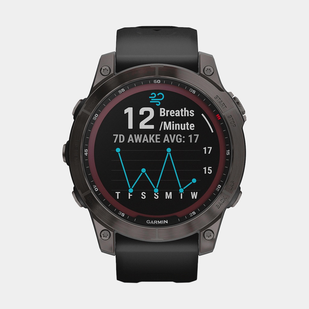 Fenix 7 Sapphire Solar (2022) Carbon Gray DLC Titanium w/ Black Band