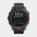 Fenix 7 Sapphire Solar (2022) Carbon Gray DLC Titanium w/ Black Band