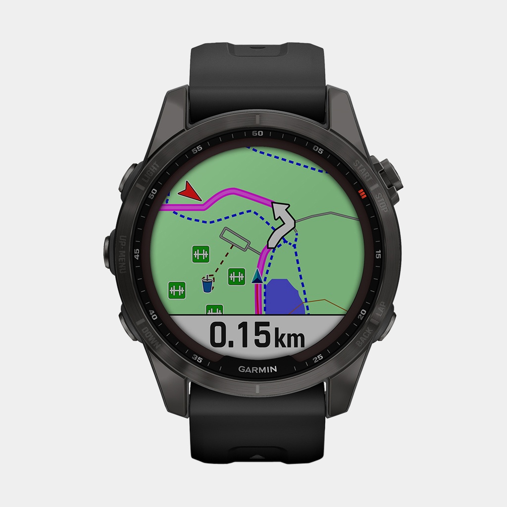 Fenix 7S Sapphire Solar (2022) Titan Carbon Gray Dlc / Blk Band
