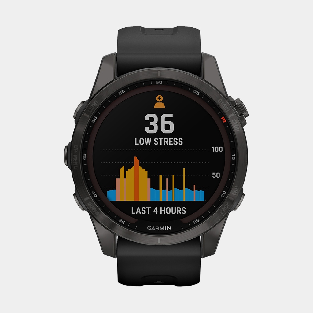 Fenix 7S Sapphire Solar (2022) Titan Carbon Gray Dlc / Blk Band