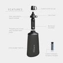 Peak Series Collapsible Squeeze Bottle 650ml Dark Gray