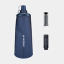 Peak Series Collapsible Squeeze Bottle 1L Mountain Blue