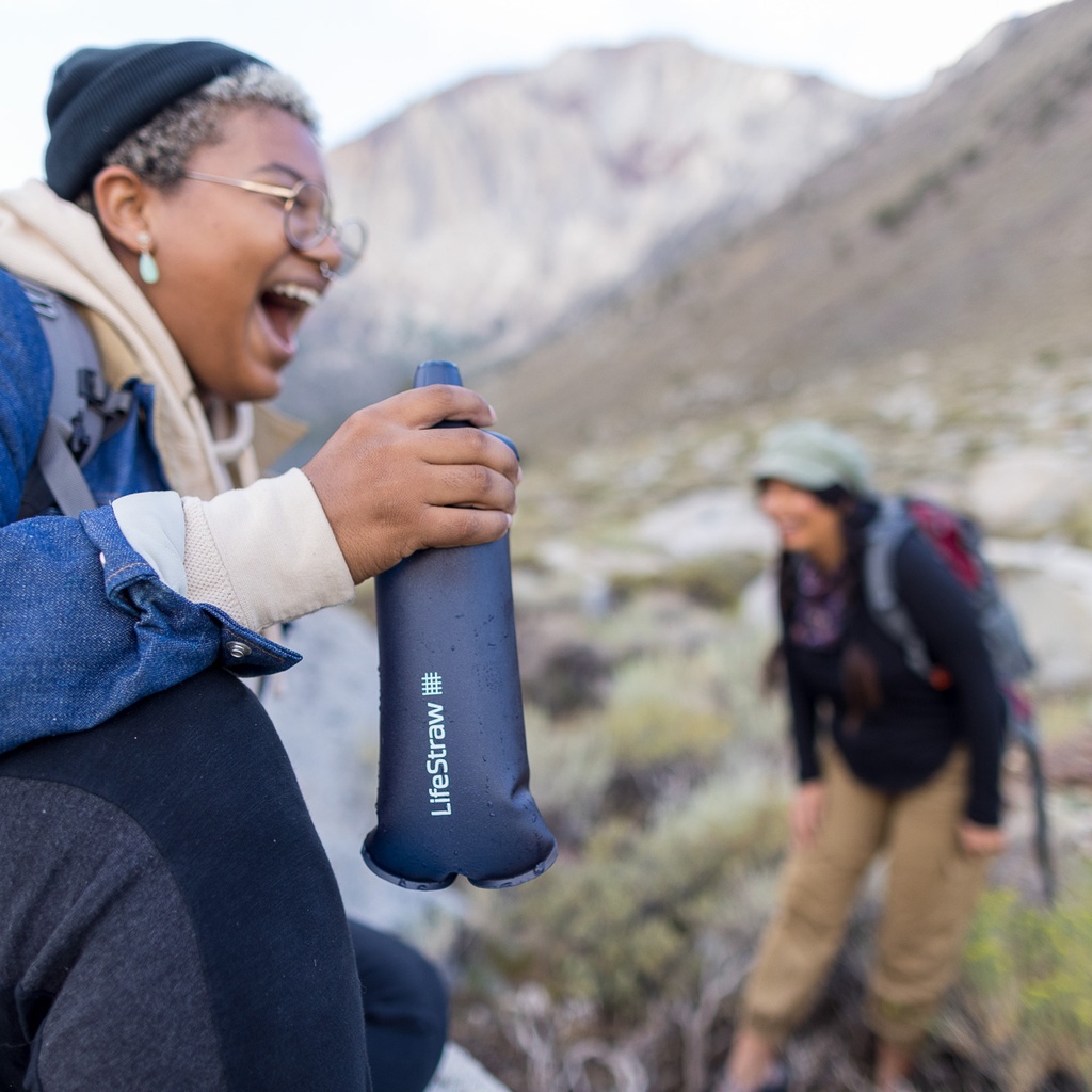 Peak Series Collapsible Squeeze Bottle 1L Mountain Blue