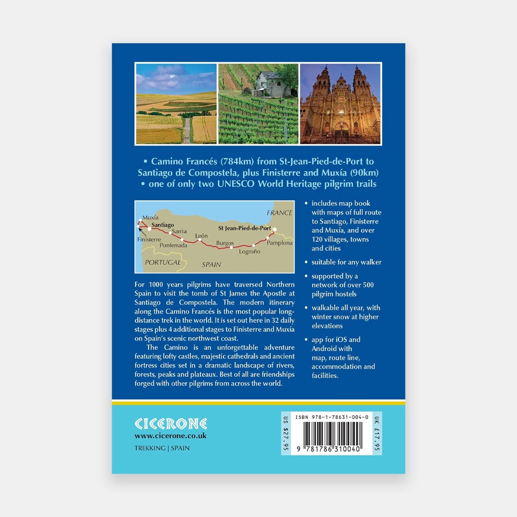 Camino de Santiago - Camino Frances - Guide + Map Book