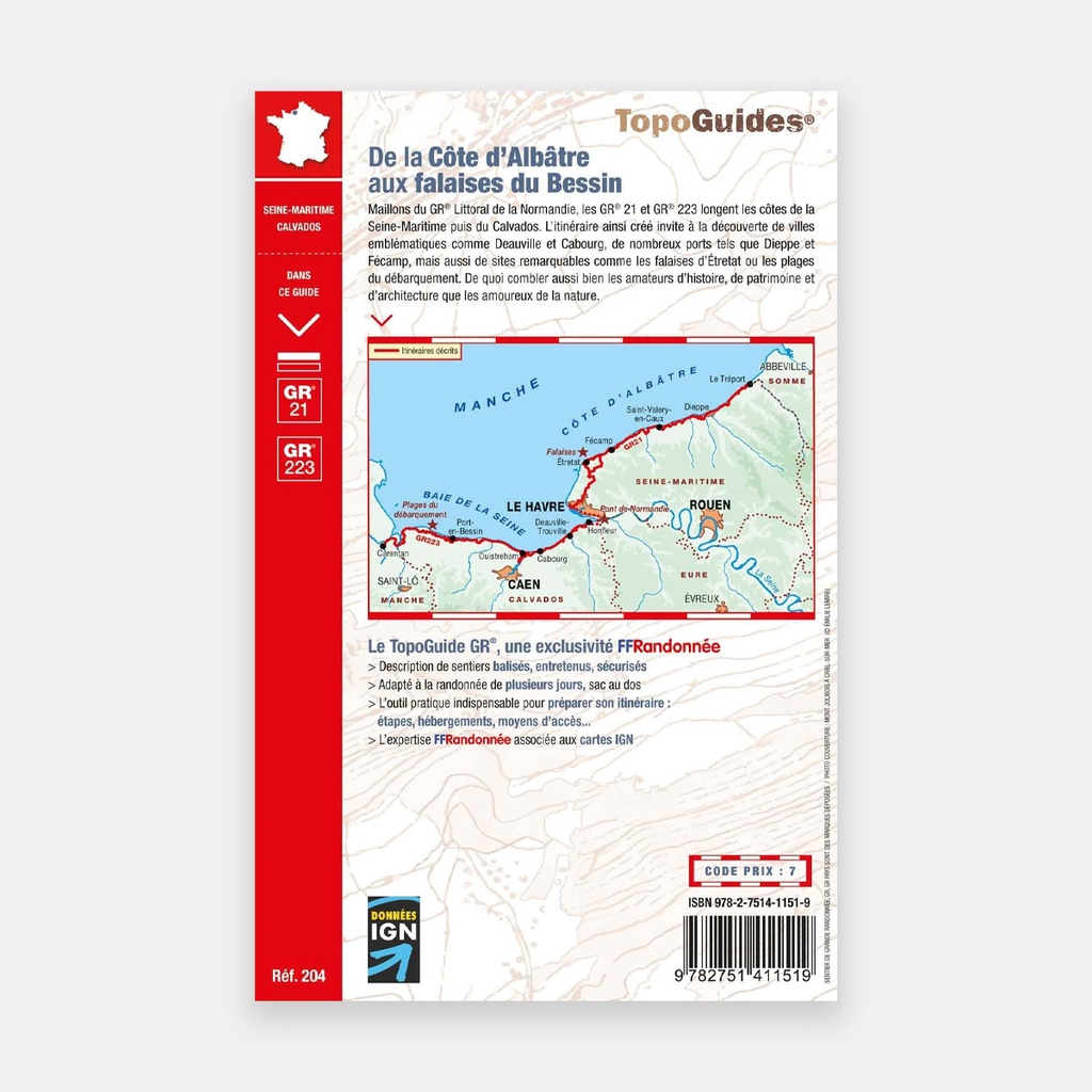 GR21/GR223 - De la Côte d'Albâtre aux Falaises du Bessin (2021)