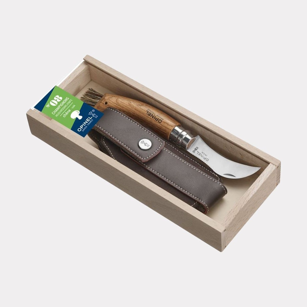 Opinel Champignon Inox 8 + Plumier et Etui