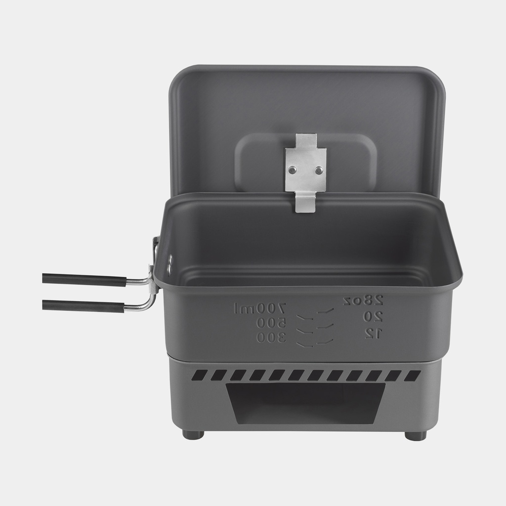 Solid Fuel Cookset 1100ml Without Non-Stick Coating