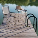 Fidji Table Alu Brut Carbon