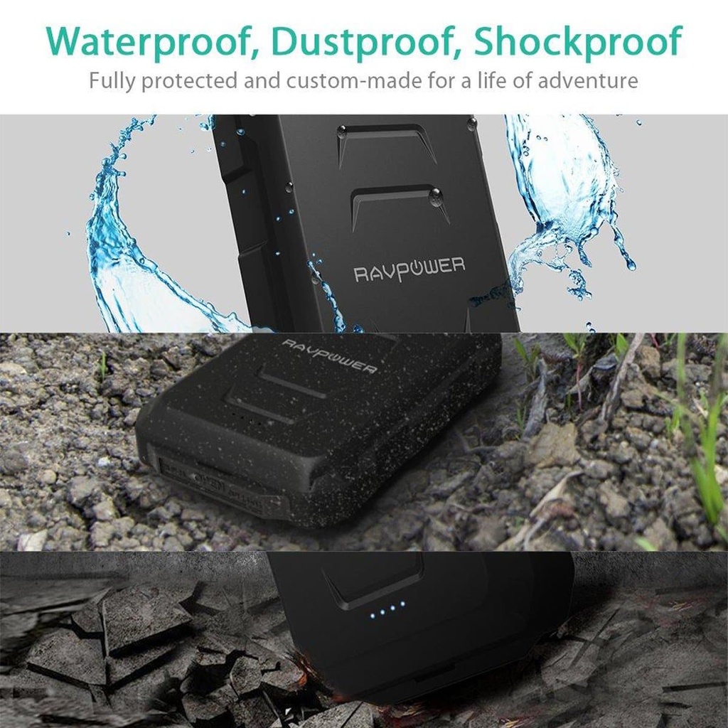 Power Bank Rugged External Battery Pack 10050mAh