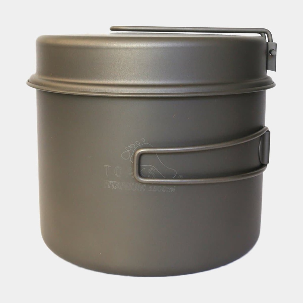 Titanium 1600ml Pot With Pan