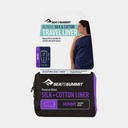 Silk Cotton Liner Hood Sheet Bag Cotton Mummy Blue