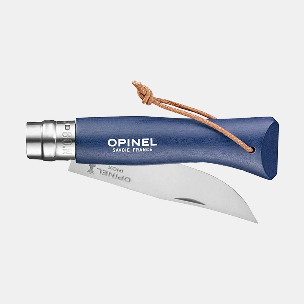 Opinel Inox 8 + Lien Baroudeur Navy