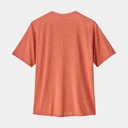 Capilene Cool Daily Graphic Shirt Line Logo Ridge Stripe : Quartz Coral X-Dye