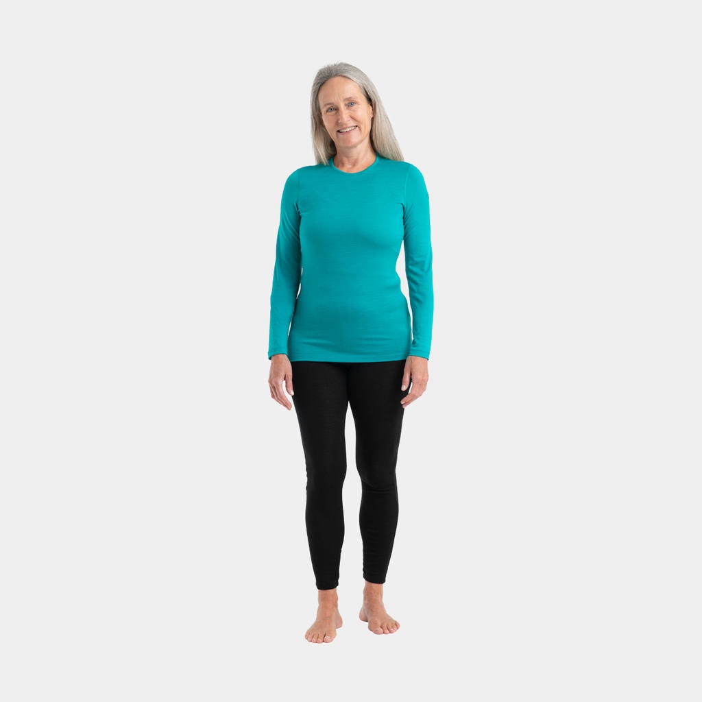 Oasis Long Sleeves Crewe 200 Women Flux Green