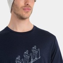 Tech Lite II Short Sleeves Merino 150 Tee Natural Ski Tour Midnight Navy