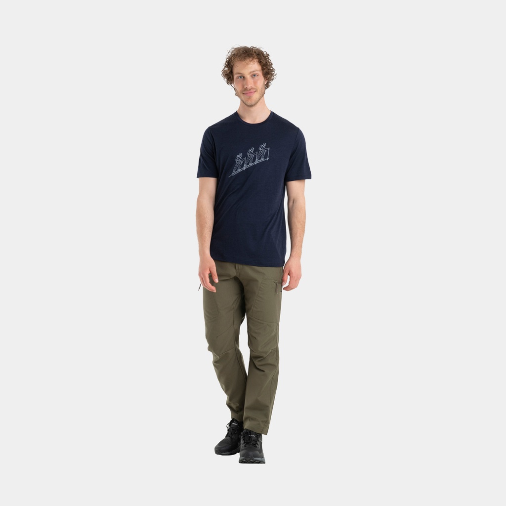 Tech Lite II Short Sleeves Merino 150 Tee Natural Ski Tour Midnight Navy