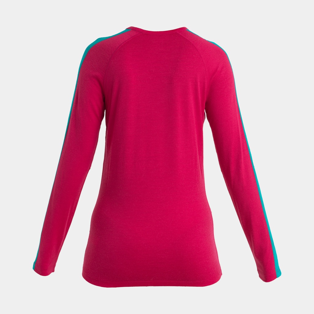 Sonebula Long Sleeves Merino 200 Crewe Women Electron Pink / Tempo / Flux Green / CB