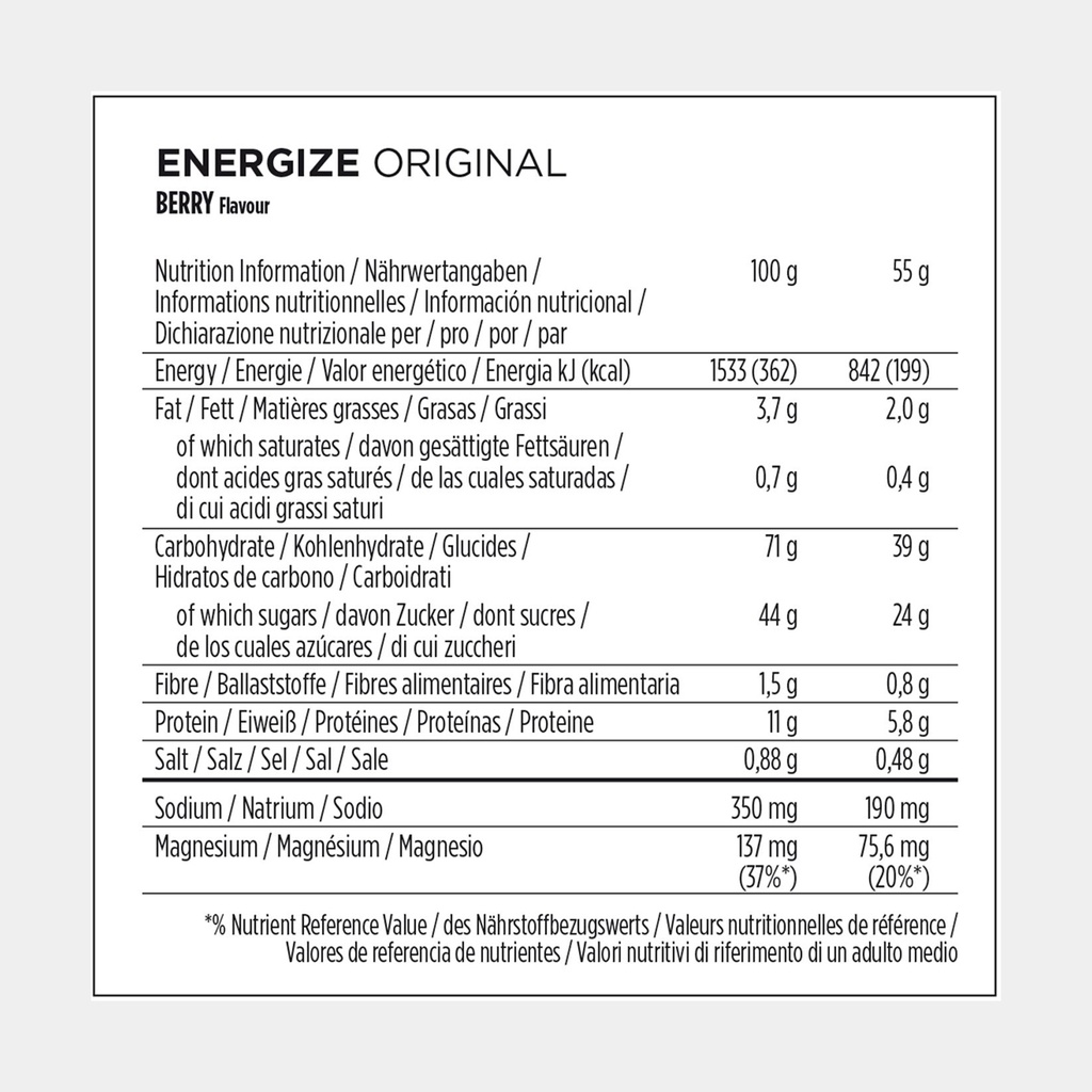 Energize Original Bar Berry