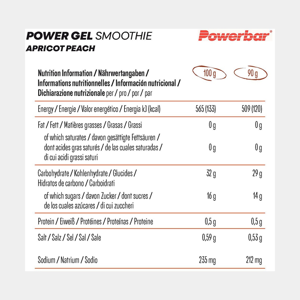 PowerGel Smoothie (2023) Apricot Peach