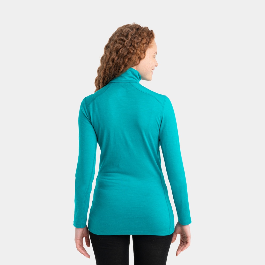 Oasis Long Sleeves Half Zip 200 Women Flux Green