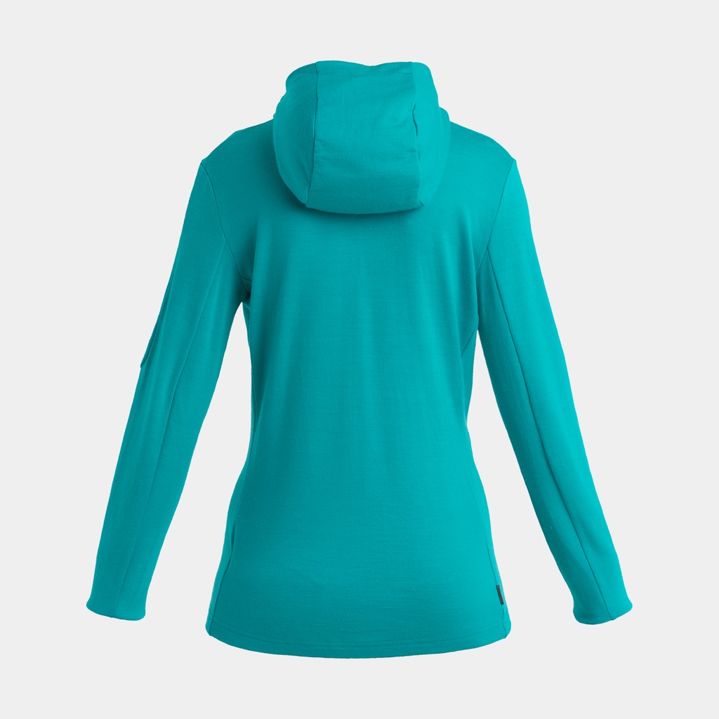 Quantum III Long Sleeves Zip Hoodie Women Flux Green / Ether / CB