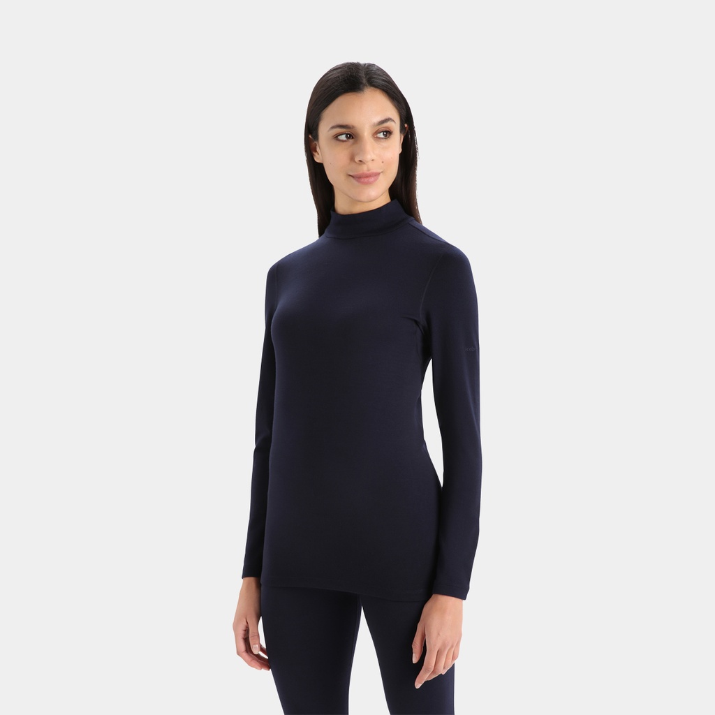 Tech Long Sleeves 260 Turtleneck Women Midnight Navy