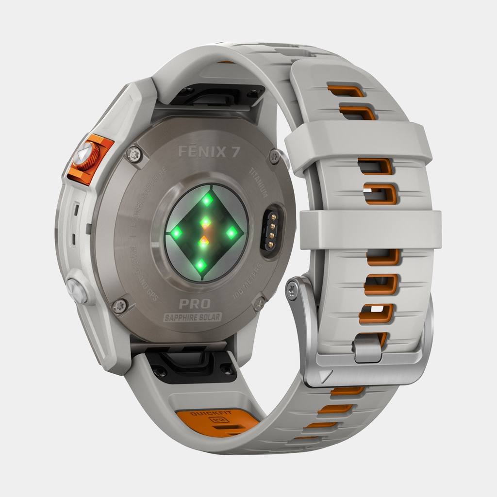 Fenix 7 Pro Sapphire Solar Titanium / Fog Gray Ember Orange