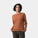 Cozy Up Aires Top Women Dark Ale Heather