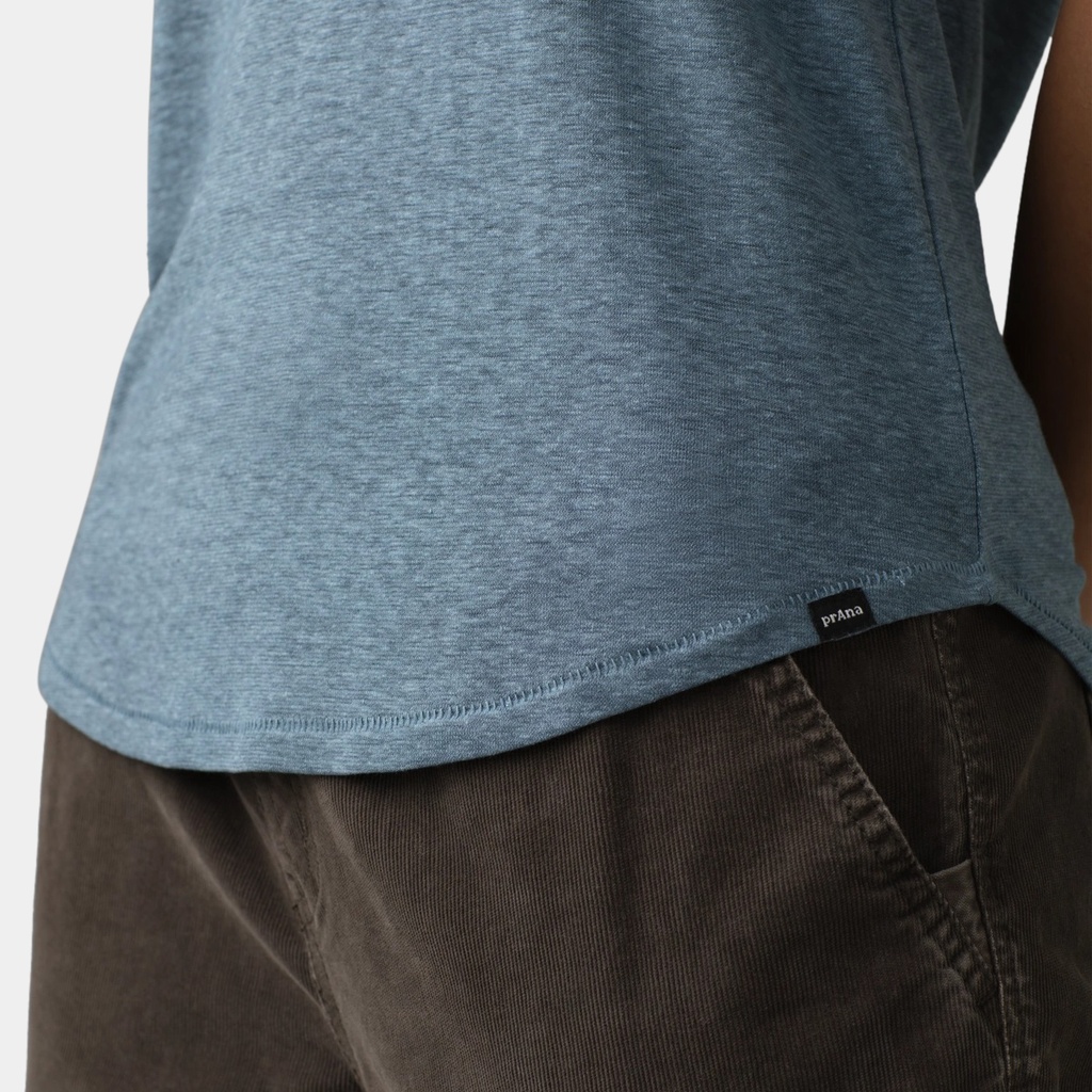 Cozy Up Scoop Neck Tee Women Nightshade Heather