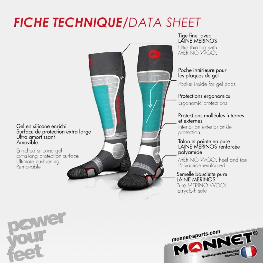 Wool GelProtech Ski Pack