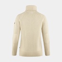 Övik Cable Knit Roller Neck Women Chalk White