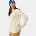 Övik Cable Knit Roller Neck Women Chalk White