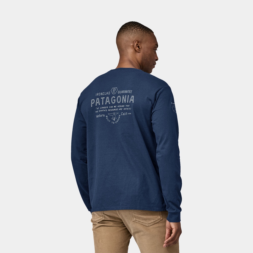 Long Sleeves Forge Mark Responsibili-Tee Lagom Blue